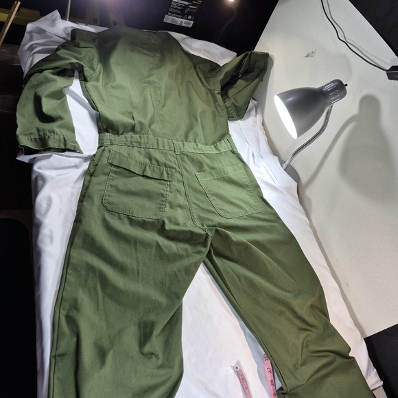 US Military Green Utility Coveralls NSN 8405-01-462-4058 Size 40L Unicor FPI - Picture 14 of 14